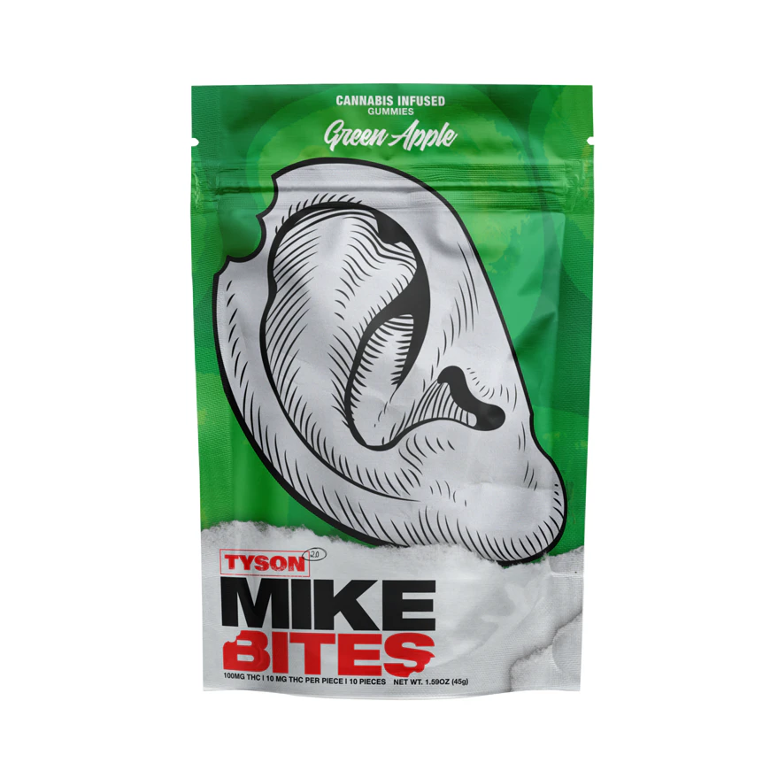 TYSON 2.0 - Mikes Bites | Edible | Green Apple | 10-pack | 100mg Main Image
