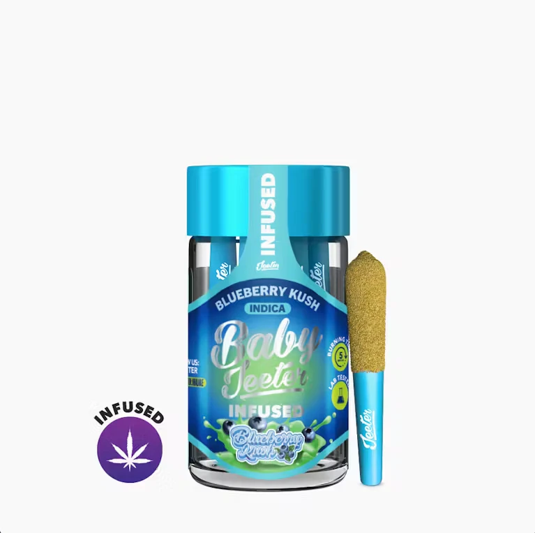 Jeeter - Jeeter - Blueberry Kush - 2.5g Infused Baby Jeeter Pre-Rolls - 5pk Main Image