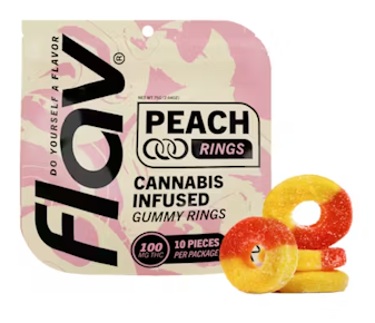 Flav - Peach - Rings 100mg