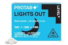 Level - Protab Lights Out 5pk - 100mg - Edible