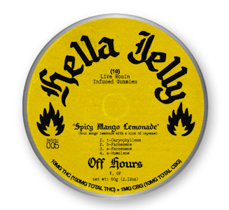 OFF HOURS - OFFHOURS - Live Rosin - Hella Jelly "Spicy Mango Lemonade" - 100mg - Edible