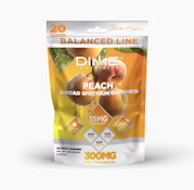 Peach - Broad Spectrum Gummies - THCv/THC - 20ct - 100g