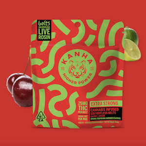 Kanha - Sativa Cherry Limeade Belts | 100mg Solventless Rosin Edibles | Kanha NANO