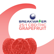[MED] Breakwater | 25:1 CBD:THC Grapefruit | Soft Chews 100mg