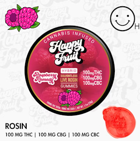 Happy Fruit - Raspberry Remedy - Rosin Gummies 300MG