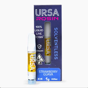 URSA - URSA - Strawberry Guava - 1g Live Rosin Vape Cart