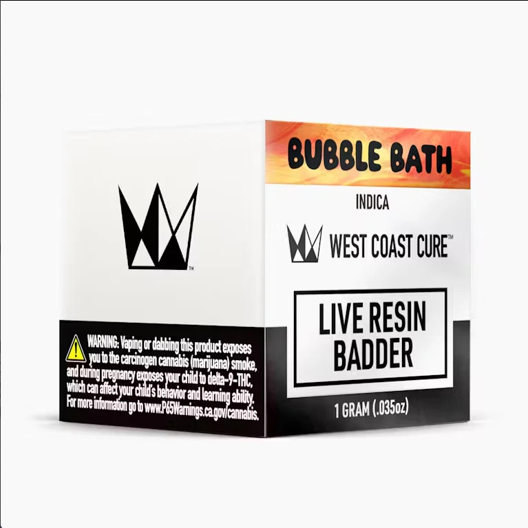 West Coast Cure - West Coast Cure - Bubble Bath - 1g Live Resin Badder Main Image