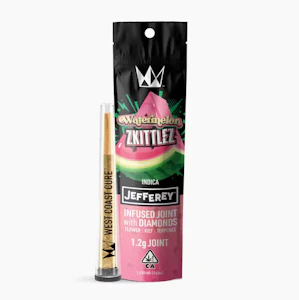 WEST COAST CURE - West Coast Cure - Watermelon Zkittlez - 1.2g Jefferey Infused Pre-Roll