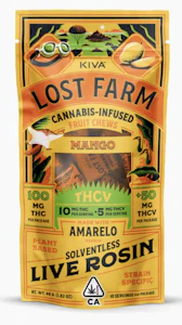 LOST FARM - Lost Farm Chews Mango Amarelo Rosin THCv 10:5