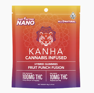 Kanha - Hybrid Fruit Punch Fusion | 100mg Edible | Kanha