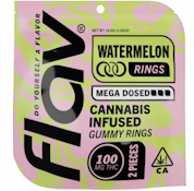 Flav - Micro Rings - Watermelon  - Gummies - 2pc - 100mg