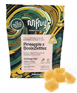 MFNY - MFNY - Live Rosin Gummies - Pineapple x Dosi x Zkittles - 100mg - Edible