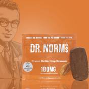 DR.NORM'S - Edible - Peanut Butter Cup Brownie - Solventless - 100MG