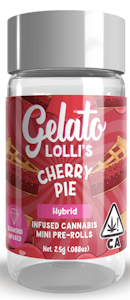 GELATO - Gelato - Lollis - Cherry Pie - Infused Preroll Packs - 5pk - 3g