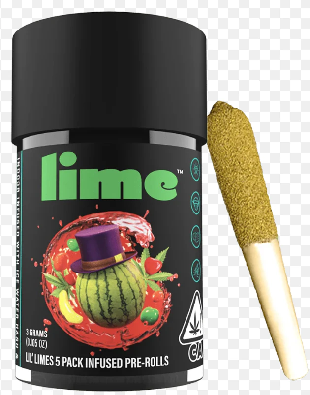 Lime - Lime - Lil Limes - Watermelon Runtz - Infused PreRoll Pack - 5pck - 3G Main Image