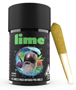 Lime - Lime - Lil Limes - Purple Zaza - Infused Preroll Pack - 5pk - 3g