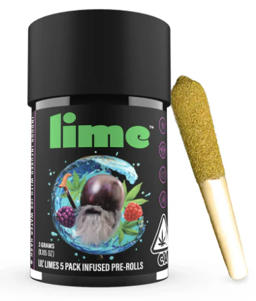 Lime - Lime - Lil Limes - Purple Zaza - Infused Preroll Pack - 5pk - 3g Main Image