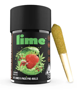 Lime - Lime - Lil' Limes - Strawberry Cough - Infused PreRoll Pack - 5pk - 3.0g