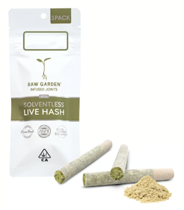 RAW GARDEN - Raw Garden - Foresight - Crushed Diamonds Infused Joints - 3pk - 1.7G