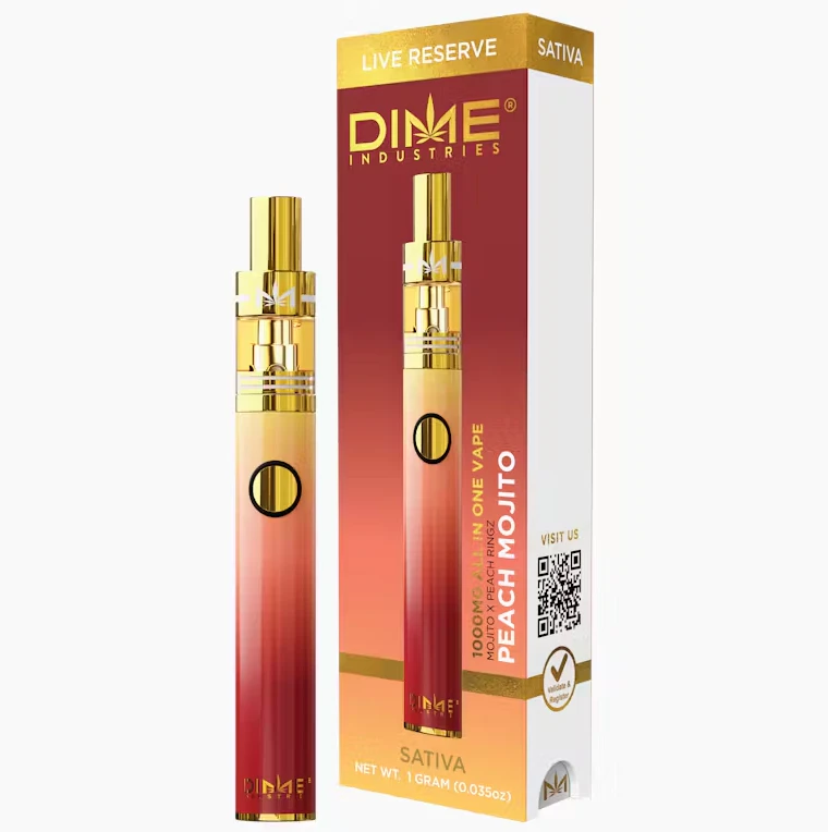 Dime Industries - Dime - Peach Mojito - 1.1g Live Reserve All-In-One Vape Main Image