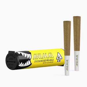 GO FULL ANIMAL - Animal - Peaches and Cream - 1g Infused Pre-Rolls - 2pk