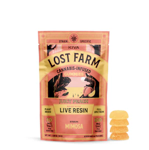 LOST FARM - Lost Farm | Edible | Live Resin | Juicy Peach x Mimosa | 10-pack | 10mg