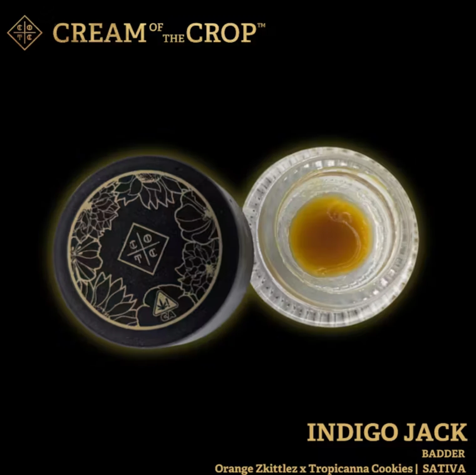 Cream Of The Crop. - Cream of the Crop - Indigo Jack - 1g Live Resin Badder Main Image