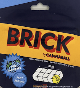 Cannabals - CANNABALS - Blue Raspberry - Brick - 100mg - Edible