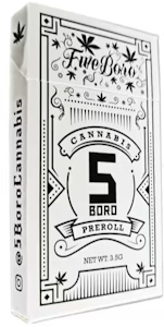 5 Boro Cannabis - 5 Boro - Amnesia Haze - 5pk - .7g - Preroll