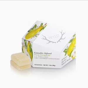 WYLD - Wyld - Pear - 100mg THC/100mg CBG Gummies - 10pk
