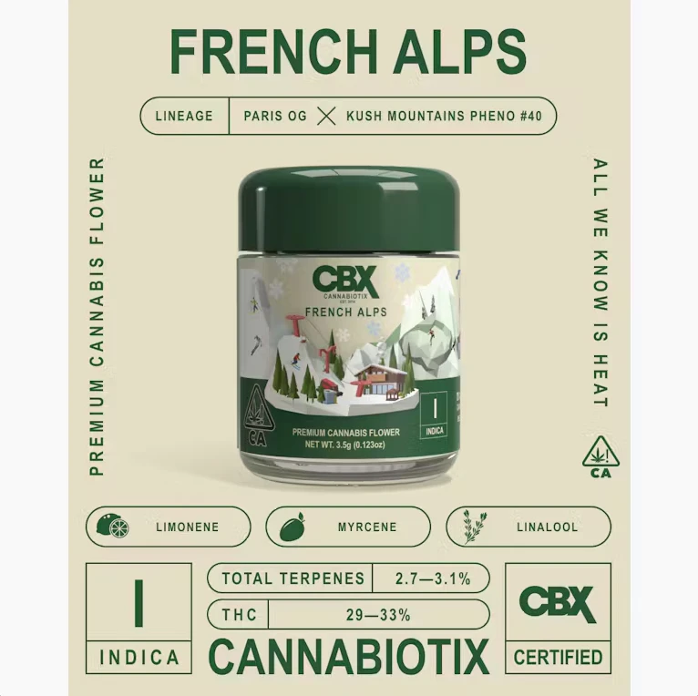 CBX: Cannabiotix - CBX - French Alps - 3.5g Flower Main Image