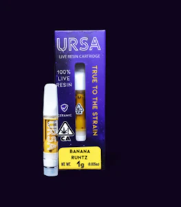 URSA - URSA - Banana Runtz- 1g Live Resin Vape Cart