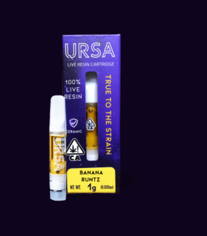 URSA - URSA - Banana Runtz- 1g Live Resin Vape Cart Main Image