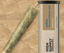 High Supply Pre-Rolls - LA Kush Cake - (.5g ea/2.5g total) 5ct