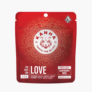 KANHA - KANHA 2:1:1 CBG Raspberry Rose Love Gummies