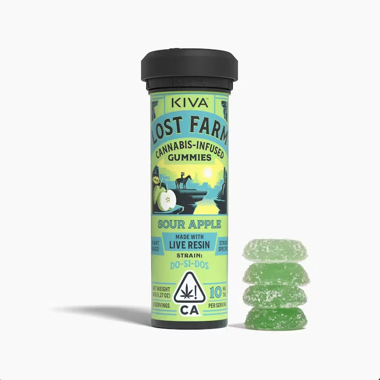 Lost Farm - Lost Farm - Sour Apple DoSiDo - Live Resin Tube -  100mg - 10pk Main Image
