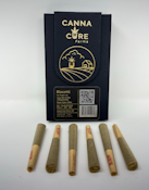 Canna Cure- 6 pack Biscotti prerolls- 3G total- .5g each preroll- Indica