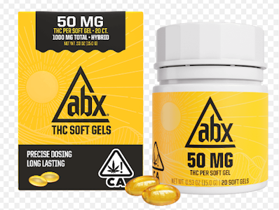 Absolute Extracts - [ABX] THC Soft Gels - 50mg - 20ct