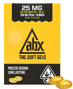 Absolute Extracts - [ABX] THC Soft Gels - 25mg - 30ct