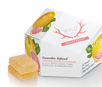 WYLD - [WYLD] CBC Gummies - 100mg - 1:1:1 Grapefruit (S)