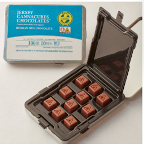 Jersey Canna - Inclusion Gourmet | Cannacubes | Belgian Milk Chocolates | 10pcs/100mg