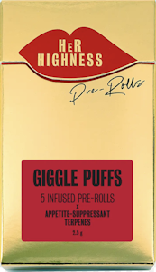 HER HIGHNESS - Giggle Puffs (Inzane) - 5pk Infused Pre-Roll 