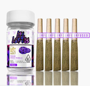 LEFT COAST 3.75G Grape Cookie Lil Leftys Infused Preroll 5pk