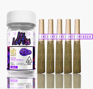 LEFT COAST - LEFT COAST 3.75G Grape Cookie Lil Leftys Infused Preroll 5pk