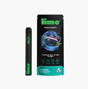 Lime - Blueberry Headband (H) | 1g Disposable | Lime