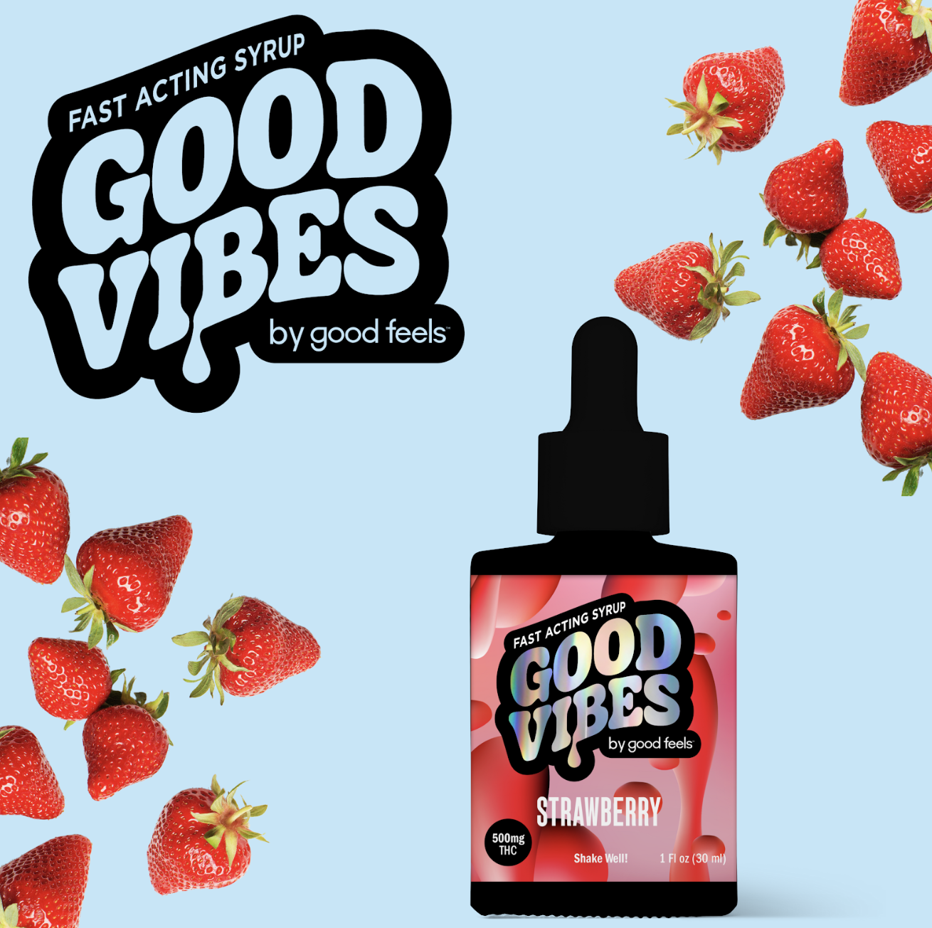 500mg Strawberry Syrup | TAXES INCLUDED