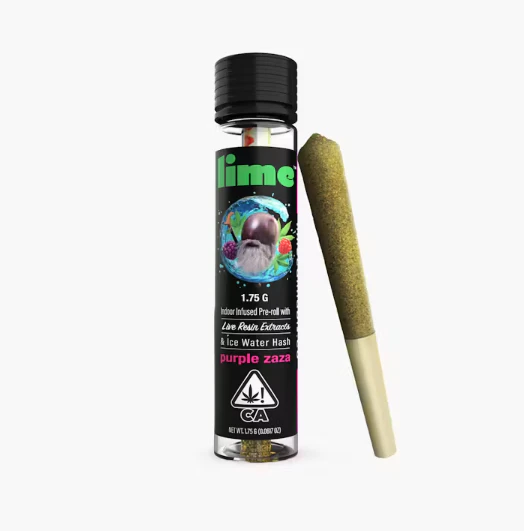 Lime - Purple Zaza (I) | 1.75g Infused Preroll | Lime Main Image