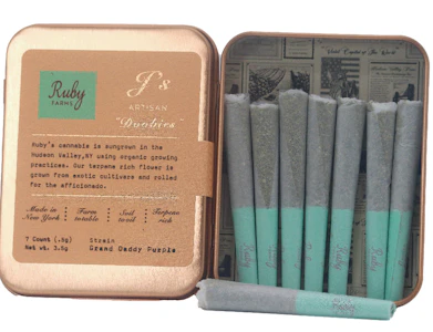 RUBY FARMS - Ruby Farms | Pre Roll | Ruby Doobies | Blue Dream | 7ct/.5G