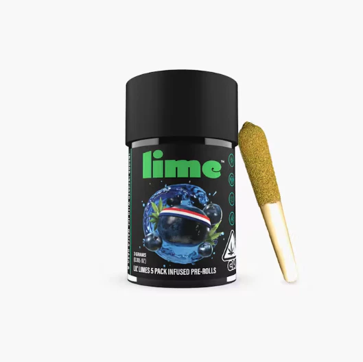 Lime - Blueberry Headband (H) | Infused Preroll Pack | Lime Main Image