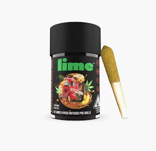 Lime - Pineapple Express (S) | Infused Preroll Pack | Lime